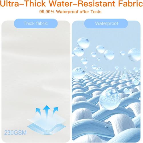 Outdoor Pilllows Waterproof 12x20 Pillow Insert Set of 4, Water-Resistant Retangular Throw Pillow Inserts for Patio, Garden, Porch, Lumbar Supportive Outdoor Furniture Decor