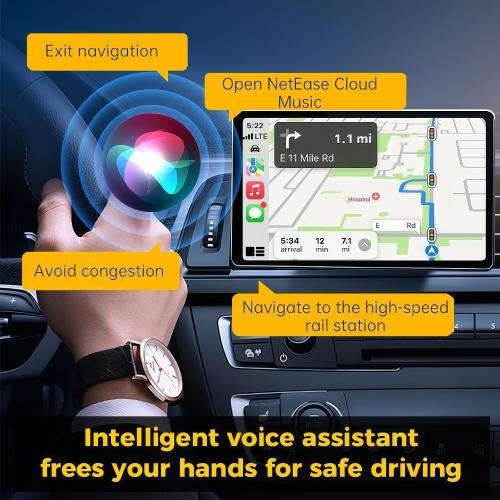 4-in-1 Screen Mirroring Wireless CarPlay Adapter,2026 Upgraded for Wireless Apple CarPlay/Android auto/AirPlay/MirrorLink Adapter,Mini USB Design with Type-C Extension,Fast Auto-Connect,Plug & Play