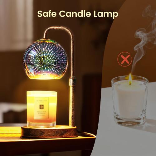 Glocusent Candle Warmer Lamp with Timer