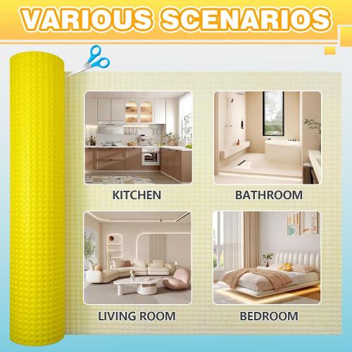 MAXKOSKO Uncoupling Membrane for Tile, 1/8''(3mm) Thick Waterproof Heated Flooring Underlayment Mat Tile Crack Prevention for Bathroom Shower Kitchen Basement‼️color: red‼️