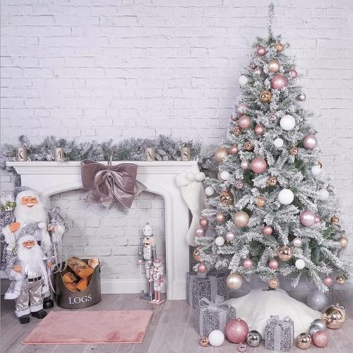 2.36 Christmas Ball Ornaments Shatterproof Pink Ornaments Set - 30 pcs for Christmas Tree, Halloween, Wedding & Party Decoration