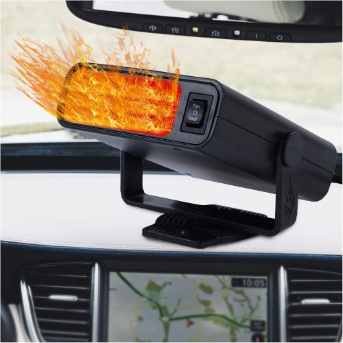 Car Heater-Cigarette Lighter Heater,12V Portable Heater for Car,Adjustable Electric Heating Fan and Windshield Defogging Defroster