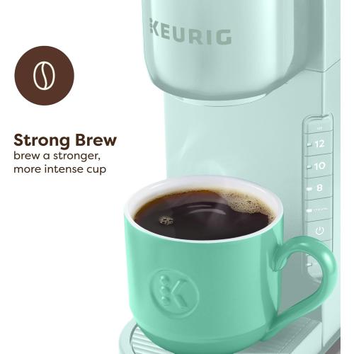Keurig K-Express Single Serve K-Cup Pod Coffee Maker, 3 Brew Sizes, Strong Button Feature, 42oz Removable Reservoir, Mint