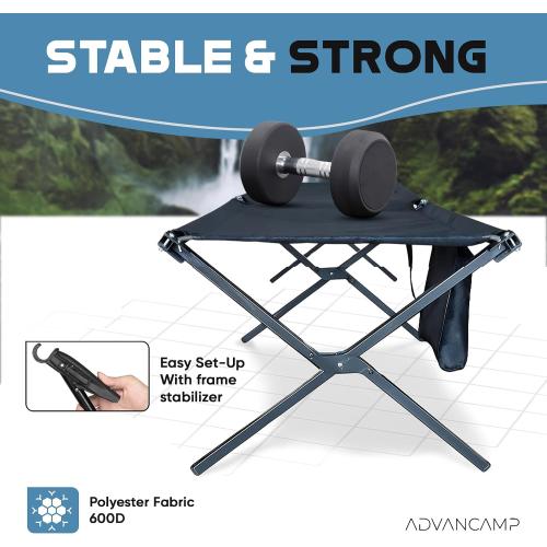 Ultralight Camping Cot for Adults, 120kg Sleeping Support Camping Bed, Easy Setup, Foldable and Portable for Backpacking, Hiking and Travel