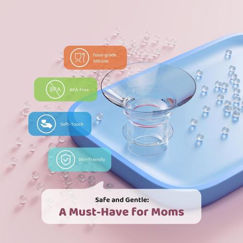 Flange Sizing Kit 3 in 1 with 10PCS Flange Inserts 13/15/17/19/21mm, Silicone Breast Pump Flanges Insert Kit for 24mm Electric Breast Pump, Pumping Breastfeeding Essentials Kit for New Mom