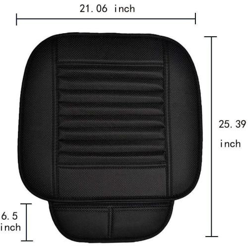Big Ant Breathable Car Seat Cover 1Pack PU Leather Car Seat Cushion Pad Fit for Car and Office Chair (Black)