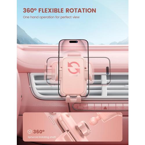 Lamicall 2026 Wider Clamp & Metal Hook Car Phone Holder Vent Accessories
