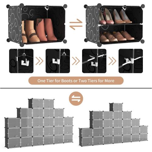 ROJASOP Shoe Storage Cabinet, 12-Tier Shoe Organizer 96 Pairs Extra Large Plastic Shoe Rack with Covers Portable Shoe Rack Organizer with Doors Big Shoe Rack for Closet Entryway Bedroom