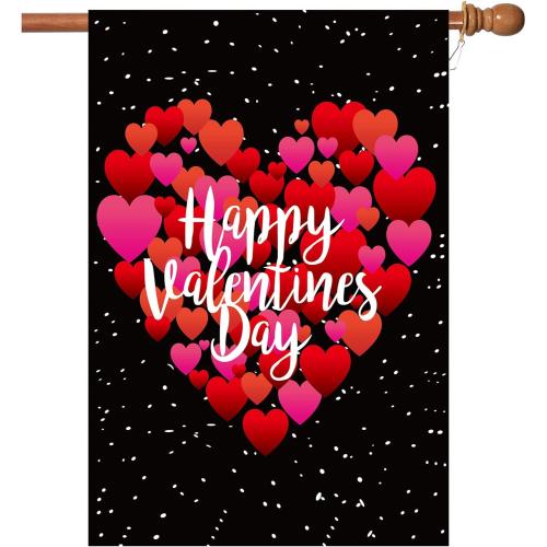 Valentine's Day Flag, Valentine's Heart Garden Flag Valentine Flags for Your Valentine's Day Decoration