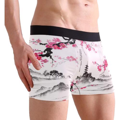 Men's Novelty Boxer Briefs Stretchy Underwear Breathable Underpants Shorts S-XL