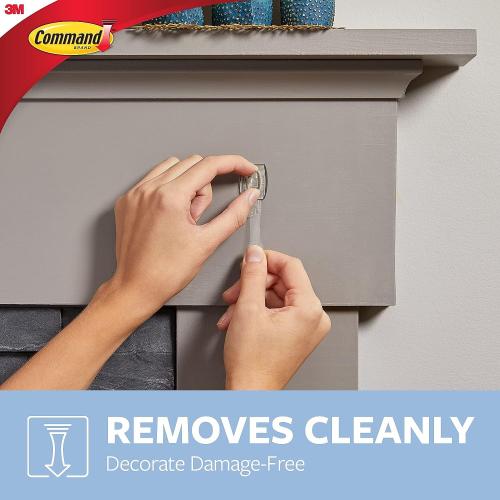 4 packs, Clear Hooks & Strips