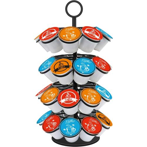 Coffee Pod Carousel Holder Organizer Compatible with 36 Cup Pods