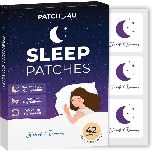 Sleep Patches for Adults Extra Strength | Easy-to-Apply Sleep Patch | with Melatonin & Valerian, Relax & Wake Up Refreshed, Long-Lasting Night Comfort For Men & Women, 42 Patches