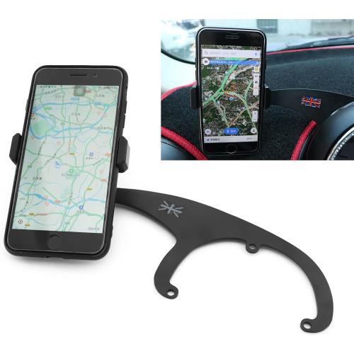 Mobile Phone Holder Mount Compatible with Cooper S D SD JCW ONE Countryman R60 2010-2016 Paceman R61 2013-2016 Phone Mount Cradle Stand Bracket (Gray Union Jack)