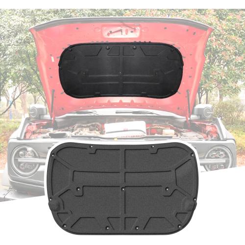 PTYYDS Hood Insulation Pad Mat Compatible with 2021-2025 Ford Bronco Sound Deadening Pad PET Engine Sound Insulation Mat Replacement for 2021-2025 Ford Bronco Accessories