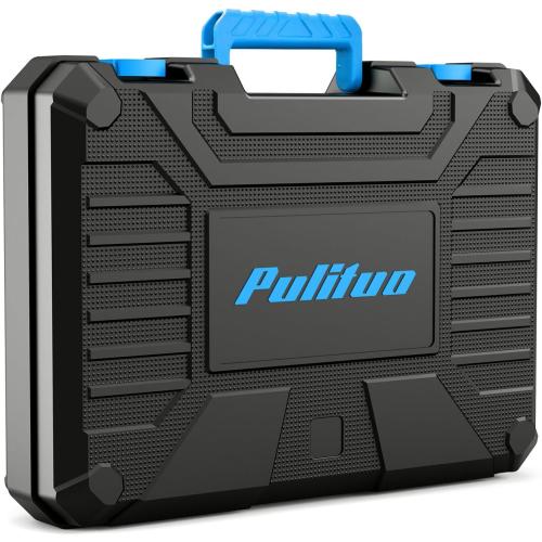 PULITUO Tool Set, 149-Piece Home Drill Set with Blue 12V Cordless Drill, Tool Box, Hand Tool Kits for Women & Men and DIY Enthusiasts, for Home Improvement