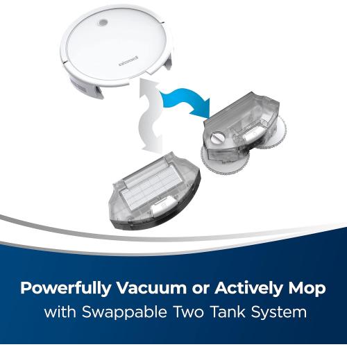Bissell SpinWave Pet Robot, 2-in-1 Wet Mop and Dry Robot Vacuum, WiFi Connected with Structured Navigation, 3347