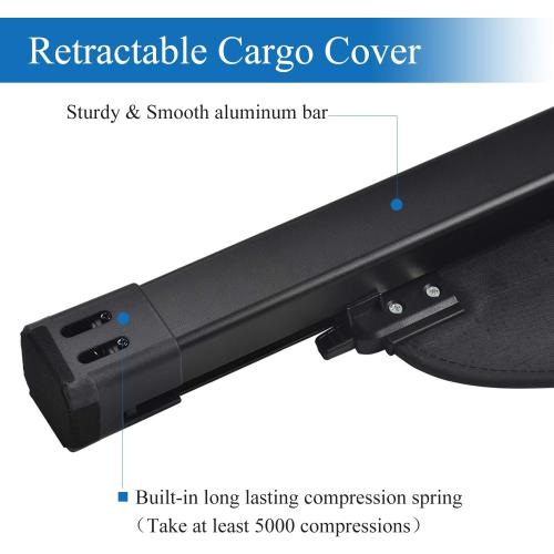 Compatible with 2025 IONIQ 5 N 2024-2022 Hyundai IONIQ 5 Rear Cargo Security Shade Cover Black Privacy Screen Retractable Rear Storage Waterproof Cargo Cover Luggage Security Shield Shade