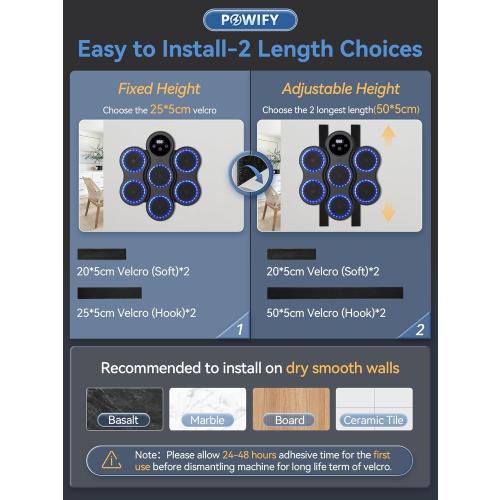 Music Boxing Machine for Adult, Wall Mounted Smart Bluetooth Boxing Music Machine, Ideas Gifts for Kids Women and Mens