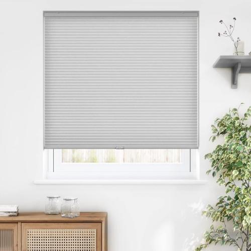 LazBlinds Cordless Cellular Shades, Light Filtering Honeycomb Shades for Home, Thermal Insulation Noise Reduction Blinds for Windows, 20'' W x 48'' H, Grey