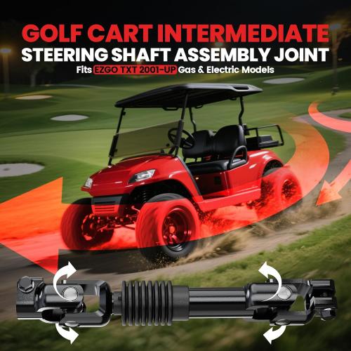 Golf Cart Intermediate Steering Shaft Assembly Joint for EZGO TXT 2001-UP, EZGO Steering Yoke, OEM# 70580-G01