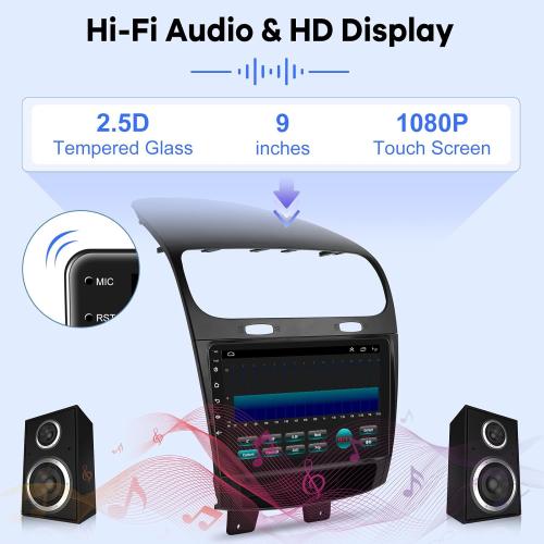 [2G 64G] Car Radio for Dodge Journey 2011-2019 and for Fiat Freemont 2012-2014, 9 inch Touch Screen Android Stereo, HiFi Audio/Carplay/Android Auto/SWC/Bluetooth/WiFi