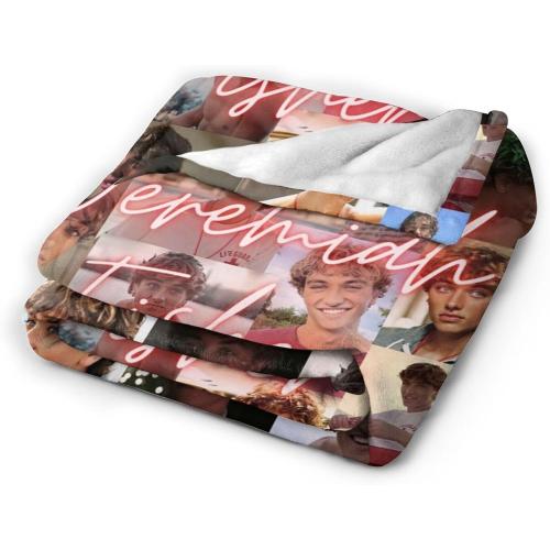 The Summer I Turned Pretty Jeremiah Fisher Blanket Flannel Throw Blankets Super Soft for All Seasons Plush bedsheet Blanket for Bedroom Bed Living Room Couch 50x40