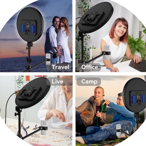 Large Barber Light with72 inch Stand, 55W 6500K Full-Screen Selfie Light Ring, 360 Phone Holder,Remote Controller,Box,Black,There are for You to Choose from.(Black, 13)
