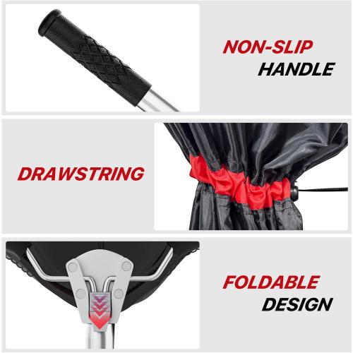 Chicken Net Catcher, Snake Catcher Net with Secure Drawstring, 29-65 Handing Tool for Moving Pick-Up Chicken, Duck, Goose, Cat, Bird, Raccoon, Dog, Rattle Snakes Lizard Reptiles and Others
