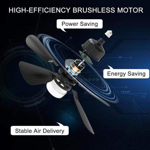 2Pack Socket Fan Light With Remote, Screwing Ceiling Fans with Dimmable Lights, 3 Colors 3000K-6500K,Ceiling Fan Light Kit Bulb for Bedroom Living Room Kitchen Garage Dinning Room