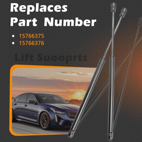 2PCS 24.69IN Rear Back Liftgate Lift Support Tailgate Hatch Shock Struts Compatible with Cadillac 02-04 Escalade EXT ESV / 01-03 Suburban Yukon XL 1500 2500/95-03 Tahoe / 94-03 Yukon