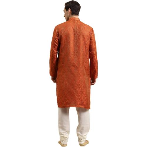 Sojanya Large (Since 1958 Men'S Jacquard Silk Kurta