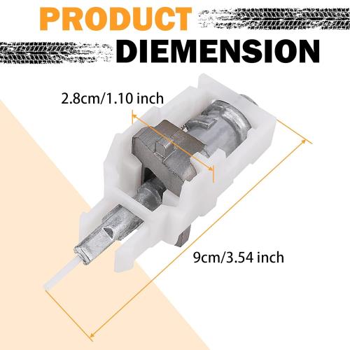 Yinlowa Ignition Switch Actuator Pin Assembly - Fits Jeep Wrangler 1997-2006, Liberty 2002-2007, Grand Cherokee 1999-2004, Dodge Neon, Chrysler PT Cruiser - Replace 4690492AB 924-704 4664099