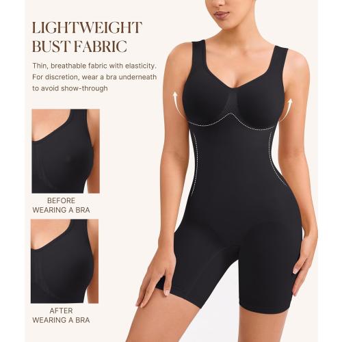 Size L....BRABIC Waist Trainer Shapewear Bodysuits for Women Tummy Control Seamless Full Low Back Faja Body Shaper Butt Lifter