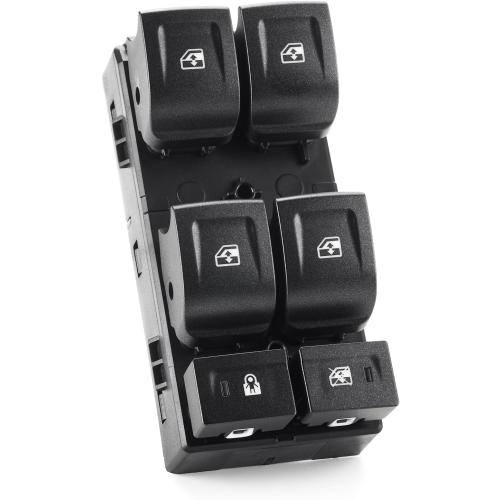2015-2020 Chevy Suburban Tahoe GMC Yukon XL Power Window Switch Driver Side | Front Left Master Door Lock Window Switch Control Button Assembly Replacement, 23427094, DWS1824, 1S15768