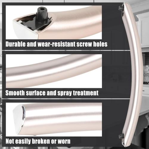 ME16A4021AS Microwave Door Handle Replacement Kit,DE94-04313F,Replacement for Samsung Microwave Oven Door Handle Replacement Parts,Included Screwdriver and Screws-Rose Color
