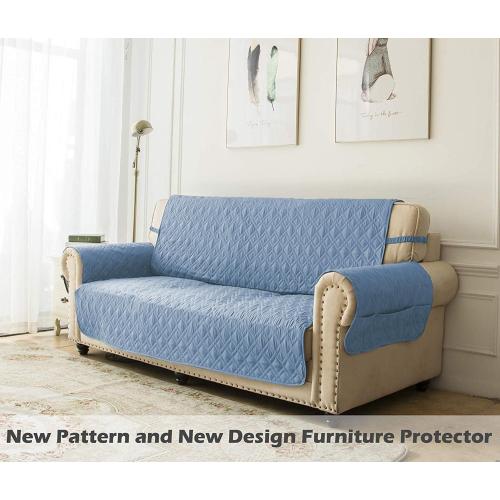 Ameritex Waterproof Nonslip Recliner Cover Stay in Place, Dog Chair Cover Furniture Protector, Ideal Recliner Slipcovers for Pets and Kids (Stoneblue, 23)