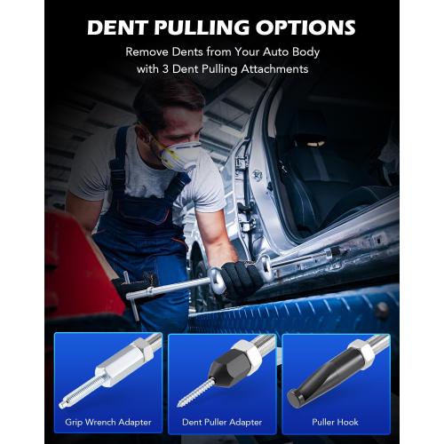 Orion Motor Tech Slide Hammer, 9-Way Internal/External Slide Hammer Puller Set - Pulls Hubs, Rear Wheel Axle Shafts, Bearings, Bushings, Seals, Retainers - missing parts