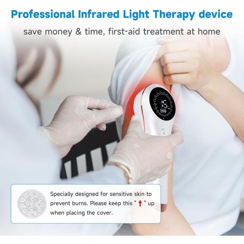 Handheld Cold Therapy Machine for Humans Wrist Shoulder Neck Knee, Infrared Light Therapy Pain Relief Device for Vets, Promote Blood Circulation with Protective Magnetic Cover