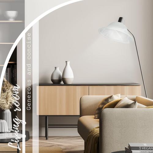 Lamp Glass Shades for Floor Lamp Elegant Cover Light Fixture Shade Light Fixture Replacement(12.2 x 4.92 x 1.65 Inch,Stylish White)