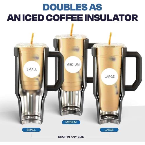 Frost Buddy Thicc Buddy - 40 oz Stainless Steel Vacuum Insulated Tumbler with Lid and Straw for Water - Travel Mug Cupholder Friendly - Gifts for Women Men Him Her (Freedom)