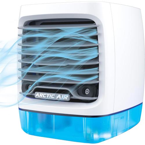 Arctic Air Chill Zone Evaporative Cooler with Hydro-Chill Technology, Portable Fan with 4 Adjustable Speeds, 8-Hour Cooling, Fan for Bedroom, Living Room, Basement, Office & More