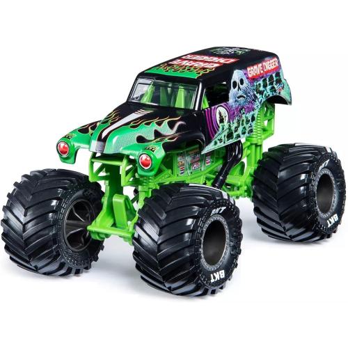 Monster Jam, Official Grave Digger Monster Truck, Die-Cast Vehicle, 1:24 Scale