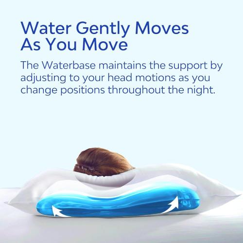 Mediflow Elite Down Water Pillow - 90% Down Fill, Adjustable Neck Pain Relief Pillow for Side, Back, and Stomach Sleepers