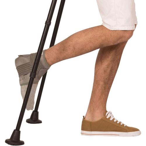 KMINA Crutch Tips 7/8 Inch, All Terrain Cane Tips, Black (2 Units)