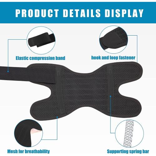 Color Black Knee Brace with Side Stabilizers Relieve Meniscus Tear Knee Pain ACL MCL Arthritis,Joint Pain Relief, Breathable Adjustable Knee Support Suitable for Men and Women with Sports Injuries
