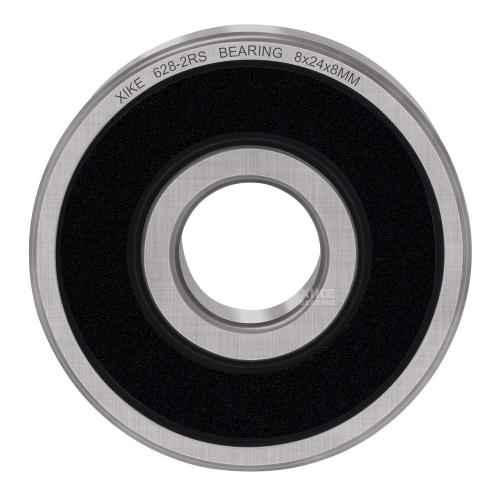 XiKe 628-2RS Double Rubber Seal Bearings 8x24x8mm, Pre-Lubricated and Stable Performance and Cost Effective, Deep Groove Ball Bearings(4 Pack).