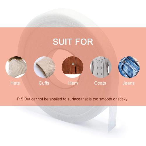 Boao 100 Yards Iron on Hemming Double Sided Fabric Tapes, 1/2 Inches
