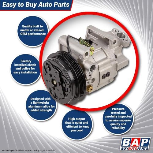 AC Compressor & 8-Groove A/C Clutch For John Deere Replaces RE46609 TY6764 RE214439 TY24304 10PA 12v 447100-2381 - BuyAutoParts 60-02276NA New