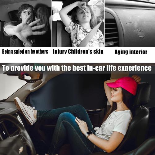 XCBYT Car Window Shades - 4 Pack Car Window Covers 99% UV Protection Magnetic Fordable Privacy Sun Shade for Baby Forester 2019-2023